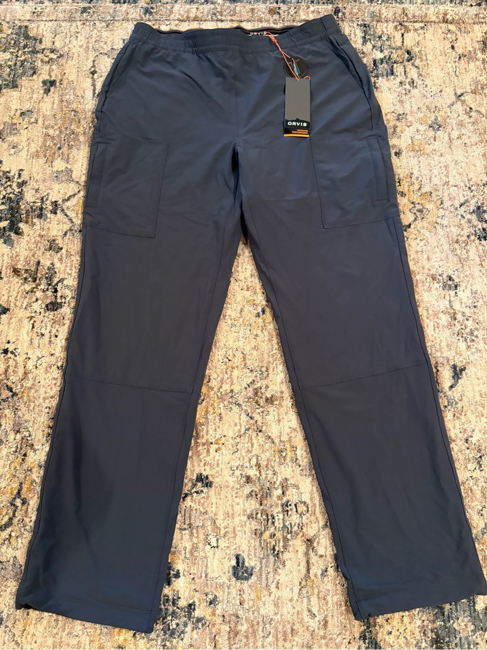 NEW Orvis Jackson Quick Dry Performance Pants Blue/Grey  UPF50 Women Pants Sz 12